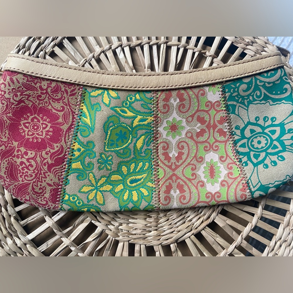 Boho Patchwork Women's Wristlet - Picture 2 of 10